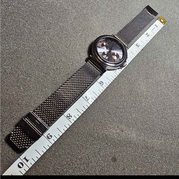 Sean John Mens Large Quartz Fashion Watch Black Mesh Strap Working SJB003GU - Picture 10 of 10